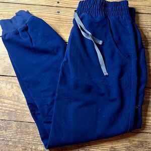 FIGS high waisted Zamora Navy Jogger Pants